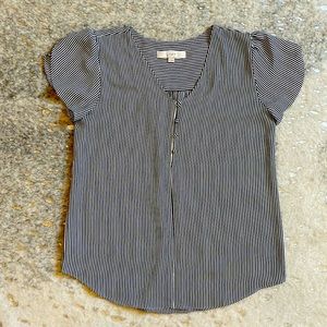 Loft Striped SS Blouse